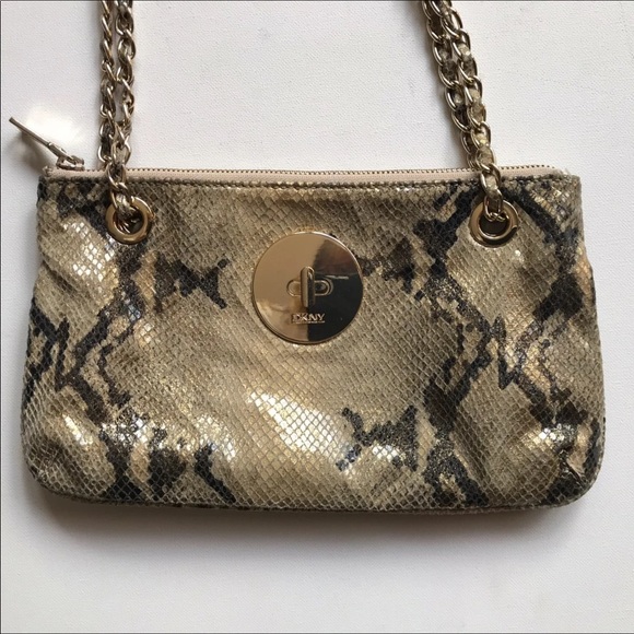 DNKY Leather Embossed Snakeskin Bag - Picture 4 of 8